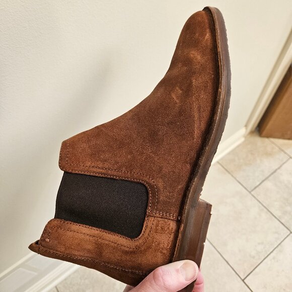 HS Trask Men's Leather Chelsea Boots, Brown, Sz 13 - Picture 13 of 16